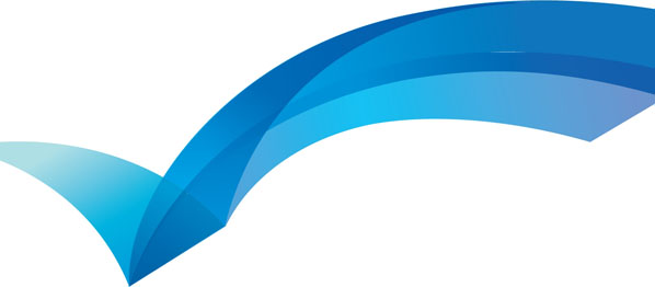 Barclays bank logo of blue wavy pattern on white background