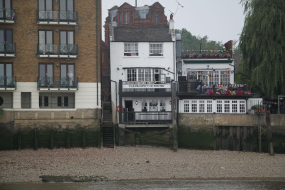 Prospect of Whitby public house as seen from the river