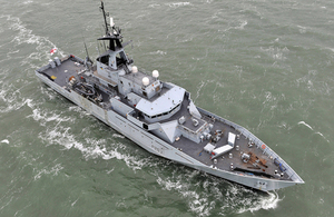 River class patrol vessel HMS Mersey